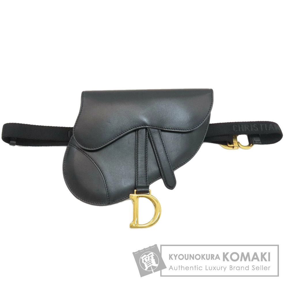 Christian Dior Saddle Hip Bag Waist Calfskin